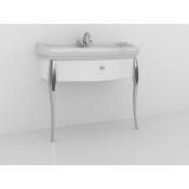 Тумба под раковину Kerasan Retro 7363K7 100 белый/хром