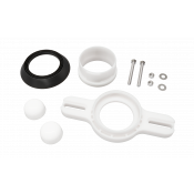 Муфта переходная (пластик) с креплением для писсуара (под слив в стену)