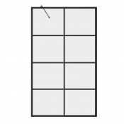 Шторка для ванны Grossman GR-10590BLACK 90 черный/прозрачное