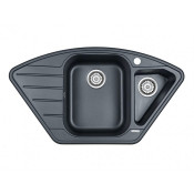 Мойка для кухни Paulmark Wiese PM529050-BLM 89х49 черный металлик