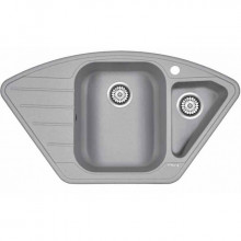 Мойка для кухни Paulmark Wiese PM529050-GRM 89х49 серый металлик