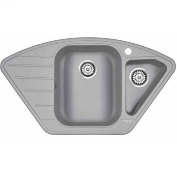 Мойка для кухни Paulmark Wiese PM529050-GRM 89х49 серый металлик