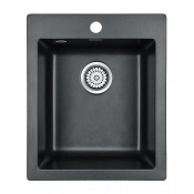 Мойка для кухни Paulmark Leer PM104249-BL 41х49 черный