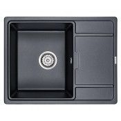 Мойка для кухни Paulmark Weimar PM216550-BLM 65х50 черный металлик
