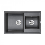 Мойка для кухни Paulmark Tandem PM238250-DG 82х50 графит