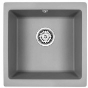 Мойка для кухни Paulmark Brilon PM104546-GRM 45х46 серый металлик