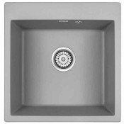 Мойка для кухни Paulmark Praktisch PM105152-GRM 51х52 серый металлик