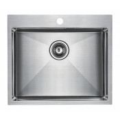 Мойка для кухни Paulmark Isar PM805951-BS 59х51 сталь