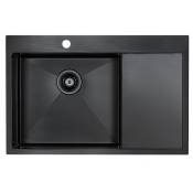 Мойка для кухни Paulmark Elde PM807851-GML 78х51 вороненая сталь