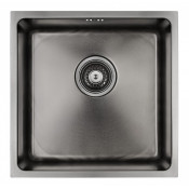 Мойка для кухни Paulmark Lassan PM304444-GM 44х44 вороненая сталь
