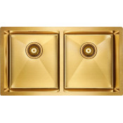 Мойка для кухни Paulmark Twin PM237844-BG 78х44 золото