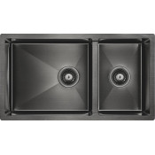 Мойка для кухни Paulmark Axel PM227844-GM 78х44 вороненая сталь