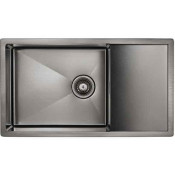 Мойка для кухни Paulmark Platte PM807844-GM 78х44 вороненая сталь