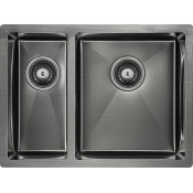 Мойка для кухни Paulmark Zusat PM225944-GMR 59х44 вороненая сталь