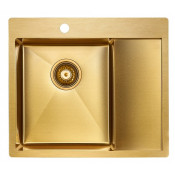 Мойка для кухни Paulmark Flank PM225951-BGL 59х51 золото