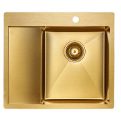 Мойка для кухни Paulmark Flank PM225951-BGR 59х51 золото