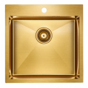 Мойка для кухни Paulmark Kroner PM215151-BG 51х51 золото