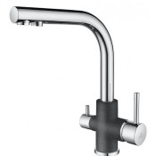 Смеситель для кухни Paulmark Essen Es213011-DGCR графит/хром