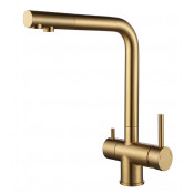Смеситель для кухни Paulmark Skalen Sk213020-BG брашированное золото