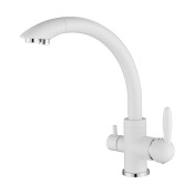 Смеситель для кухни Paulmark Essen Es213001-431 белый матовый