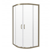 Душевой уголок Good Door Jazz Gold R-80-C-G 80х80 золото/прозрачное стекло
