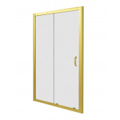 Душевая дверь Good Door Jazz Gold WTW-140-C-G золото/прозрачное стекло