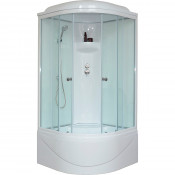 Душевая кабина Royal Bath RB100BK6-WT 100x100x217 белое/прозрачное стекло
