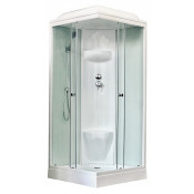 Душевая кабина Royal Bath RB90HP6-WT 90x90x217 белое/прозрачное стекло