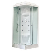 Душевая кабина Royal Bath RB80HP7-WT 80x80x217 (белое/прозрачное)