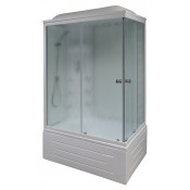 Душевая кабина Royal Bath RB8100BP3-WC-L 100x80x217 левая (белое/матовое)
