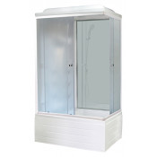 Душевая кабина Royal Bath RB8100BP6-WC-L 100x80x217 левая (белое/матовое)