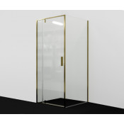 Душевой уголок WasserKRAFT Aisch 55P03 90х90 золото/прозрачное