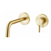 Смеситель для раковины Paffoni Light LIG007HGSP70 золото медовое брашированное