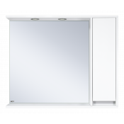 Зеркальный шкаф Misty Алиса 100 Э-Али04100-01П правый белый