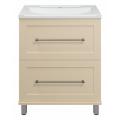Тумба под раковину Misty Марта 70 П-Мрт09070-0312Я с 2 ящиками бежевая