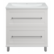 Тумба под раковину Misty Марта 80 П-Мрт07080-011Пр с 2 ящиками белая