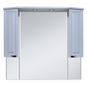 Зеркальный шкаф Misty Терра 110 П-Тер02110-0501 серый