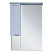 Зеркальный шкаф Misty Терра 70 П-Тер02070-0501Л серый левый
