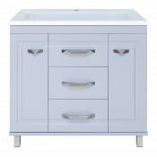 Тумба под раковину Misty Терра 90 П-Тер01090-01503Я с 3 ящиками серая