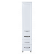 Шкаф - пенал Misty Терра 40 П-Тер0504001-3ЯЛ с 3 ящиками белый левый