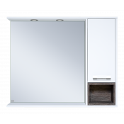 Зеркальный шкаф Misty Фетта 100 П-Фет04100-011П с нишей белый правый