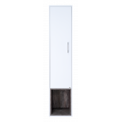 Шкаф - пенал Misty Фетта 35 П-Фет05035-011Л с нишей подвесной белый левый