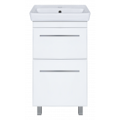 Тумба под раковину Misty Элен 50 П-Эле01050-012Я с 2 ящиками белая