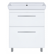 Тумба под раковину Misty Элен 70 П-Эле01070-012Я с 2 ящиками белая