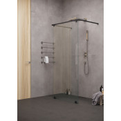 Душевая перегородка Creto Grazia 124-SP-80-220-CLN-10BLM 80 черный/прозрачное