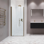 Душевая перегородка Creto Luna 125-WTW-90-200-CLN-6BR 90 бронза/прозрачное