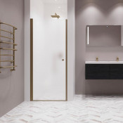 Душевая перегородка Creto Luna 125-WTW-80-200-MAT-6BR 80 бронза/матовое