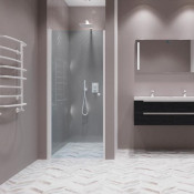 Душевая перегородка Creto Luna 125-WTW-75-200-CLN-6WHT 75 белый/прозрачное