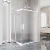 Душевой уголок Creto Tender 129-DEO-140-120-200-MAT-6WHT 140х120 белый/матовое