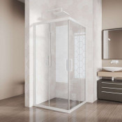 Душевой уголок Creto Divina 128-DEO-70-70-200-CLN-6WHT 70х70 белый/прозрачное